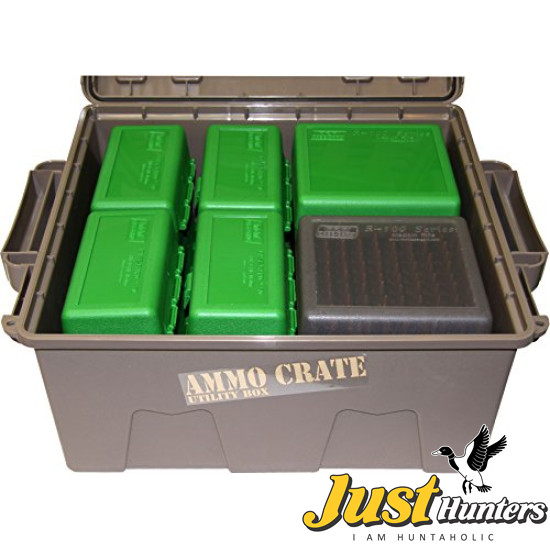 MTM ACR8-72 Ammo Crate Utility Box with 7.25" Deep, Large, Dark Earth