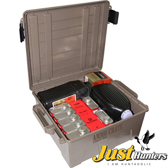 MTM ACR8-72 Ammo Crate Utility Box with 7.25" Deep, Large, Dark Earth