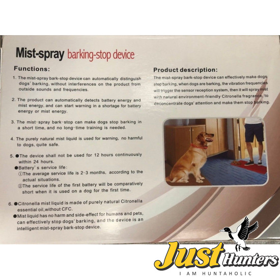 Mist-Spray Barking Stop Device