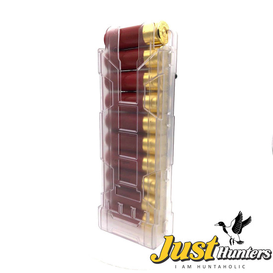 Quick Access Shotgun Shell Magazine Carrier ABS Plastic Case 10 Rounds for 12G