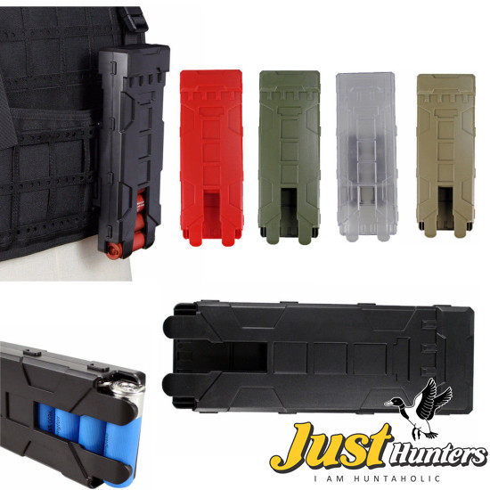 Quick Access Shotgun Shell Magazine Carrier ABS Plastic Case 10 Rounds for 12G