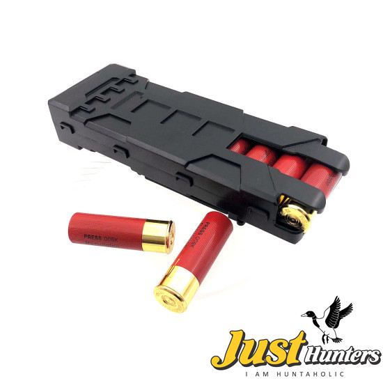 Quick Access Shotgun Shell Magazine Carrier ABS Plastic Case 10 Rounds for 12G