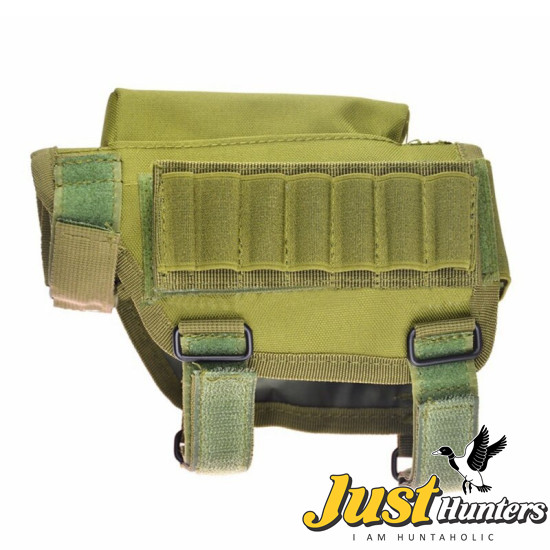 Tactical Removable Covers Adjustable Gun Holster Bullet Stock Rifle Cheek Rest Pouch with Bullet Holders Bags