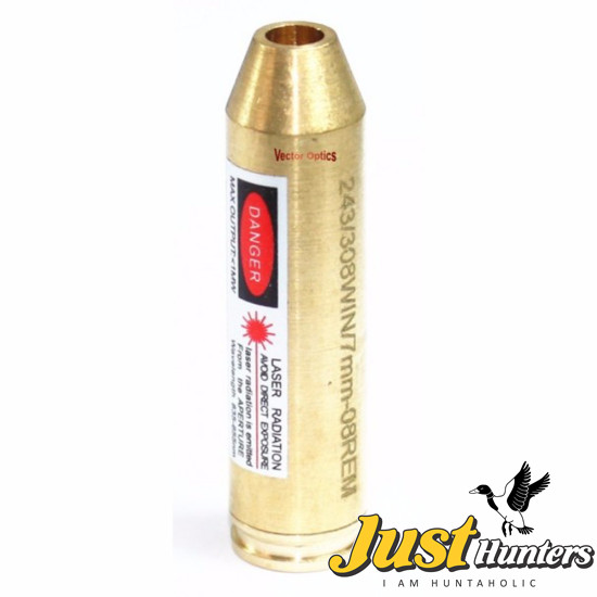 Vector Optics .243 .308 Win. 7.62x51 mm 7mm-08 Rem Cartridge Red Laser Bore Sighter