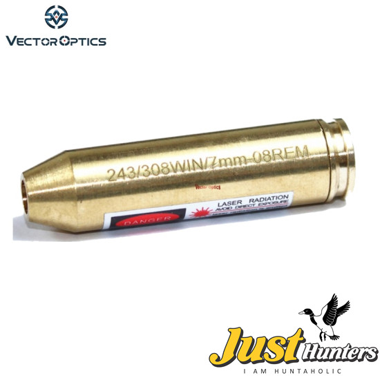 Vector Optics .243 .308 Win. 7.62x51 mm 7mm-08 Rem Cartridge Red Laser Bore Sighter