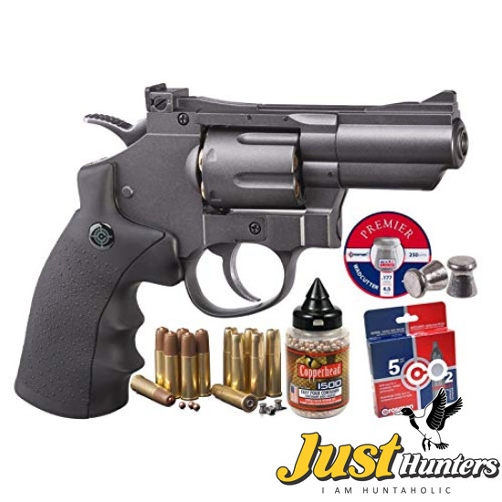 Crosman SNR357 CO2 Powered, Dual Ammo Full Metal Snub Nose Air Revolver