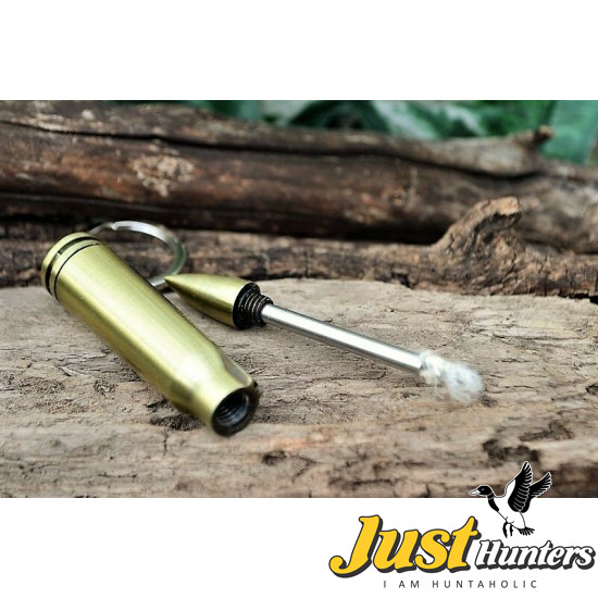 Bullet Shape Fire Starter Lighter - Camping Survival Gear Key Ring