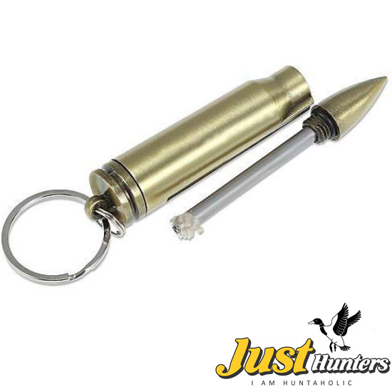 Bullet Shape Fire Starter Lighter - Camping Survival Gear Key Ring