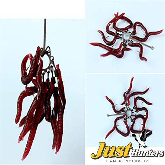 20 Pcs Soft Lure Fishing Simulation Earthworm Red Worms Artificial Fishing Lure Tackle Lifelike Fishy Smell Lures 20 Pcs Soft Lure Fishing Simulation Earthworm Red Worms Artificial Fishing Lure Tackle Lifelike Fishy Smell Lures