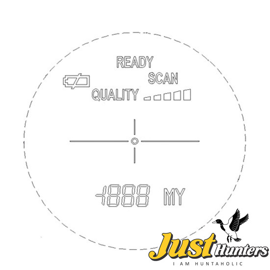 Vector Optics 8x30 Hunting Laser Rangefinder Monocular Scan 1200M