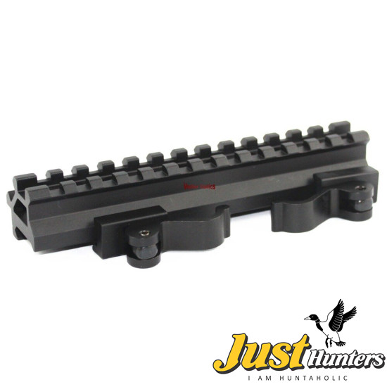 Vector Optics 13 Slots Double Rail Rise & 45 Degree Mount Base QD Picatinny Weaver Rail