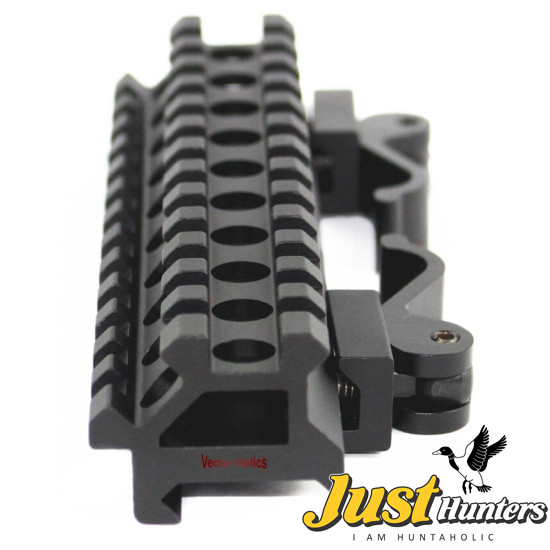 Vector Optics 13 Slots Double Rail Rise & 45 Degree Mount Base QD Picatinny Weaver Rail