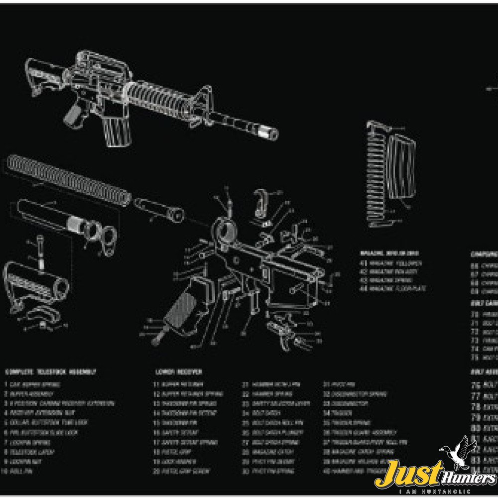 Vector Optics 36x12 Inch AR15 .223 Carbine Gun Cleaning Bench Rubber ...