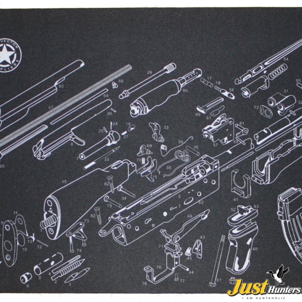 Vector Optics 36x12 Inch 7.62 AK 47 AK-47 Gun Cleaning Bench Rubber Mat ...
