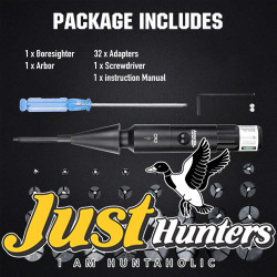 Ohhunt® Optics Bore Sight Kit Red with 32 Adapters fit 0.17 to 12GA