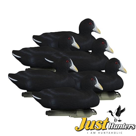 Higdon Foam Filled Coot Decoys 6 Pc