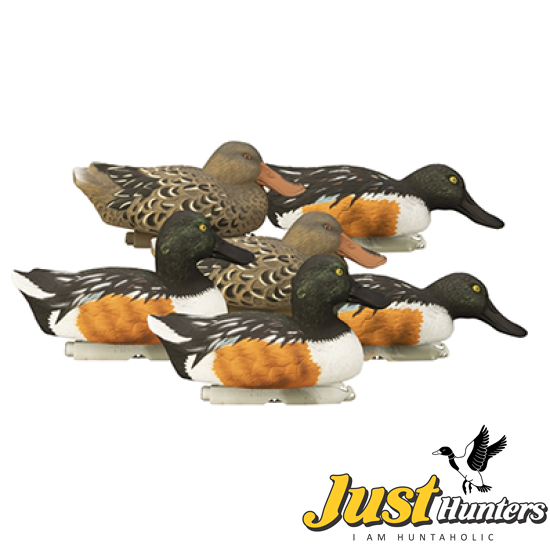 Higdon Foam Filled Shoveler Duck Decoys 6 Pc