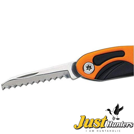 Swiss+Tech Orange 12 in 1 Precision Multitool for Camping, Auto, Outdoors, Hardware