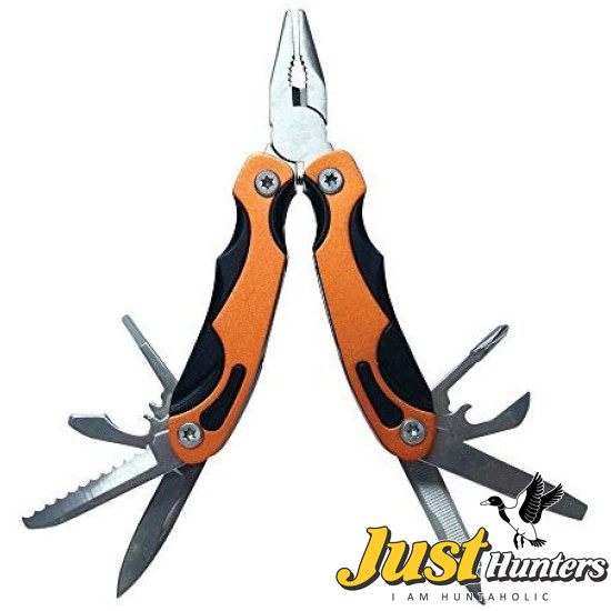 Swiss+Tech Orange 12 in 1 Precision Multitool for Camping, Auto, Outdoors, Hardware