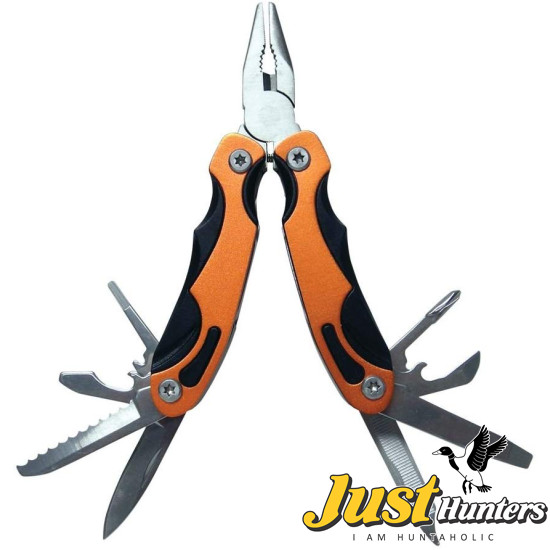 Swiss+Tech Orange 12 in 1 Precision Multitool for Camping, Auto, Outdoors, Hardware