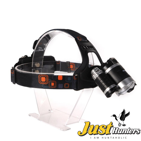 3X C-XM-L T6 4 Mode LED Headlamp 5000 Lumens