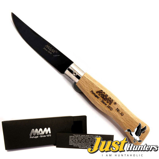 MAM POCKET KNIFE 2009-P Nr. 10 WITH BLACK TITANIUM BLADE