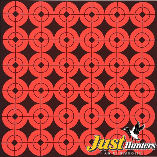 Neon Red Target Stickers Bullseye Stickers for Shooting