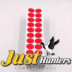 Shooting Target Stickers Red in 2cm Diameter