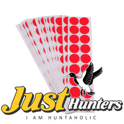 Shooting Target Stickers Red in 2cm Diameter