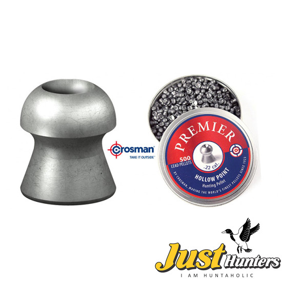 Crosman Hollow Point 14.3 gr Premier Pellets .22 Cal. 