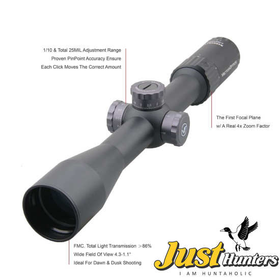 Vector Optics Marksman 4-16x44 FFP Tactical Riflescope 1/10 MIL