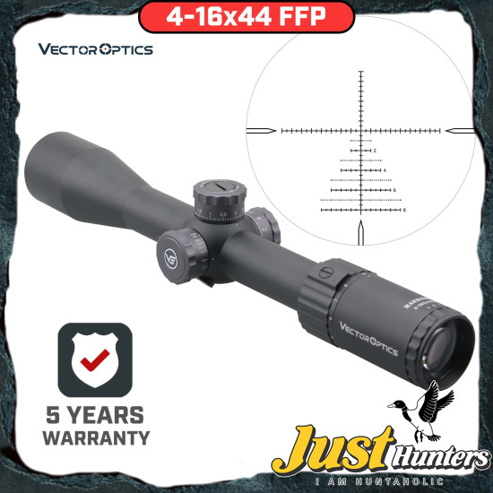 Vector Optics Marksman 4-16x44 FFP Tactical Riflescope 1/10 MIL