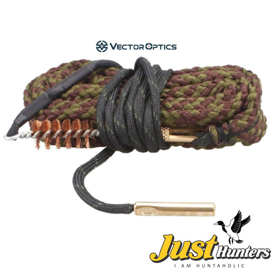 Vector Optics .45 Bore Snake Gun Cleaning with Bronze Brush