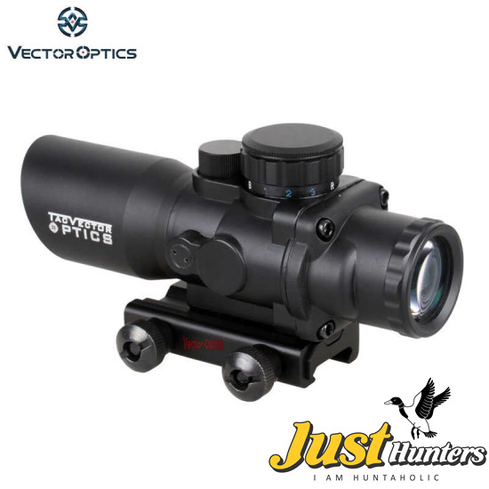 Vector Optics Talos 4X32 Tactical Compact Scope Prism Sight Tri-Illumination Chevron Reticle M4 AR15