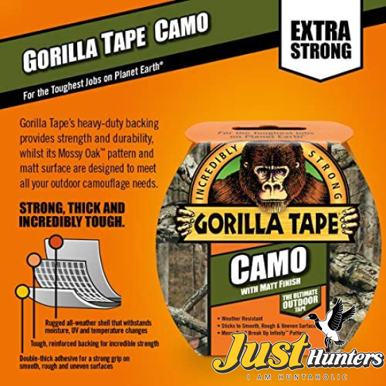 Gorilla Camo Mossy Oak Duct Tape, 1.88" x 9 yd