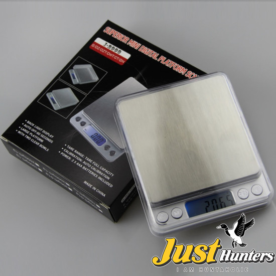 Digital Scale 0.01/0.1g 500g/1/2/3kg Precision LCD Digital Scales