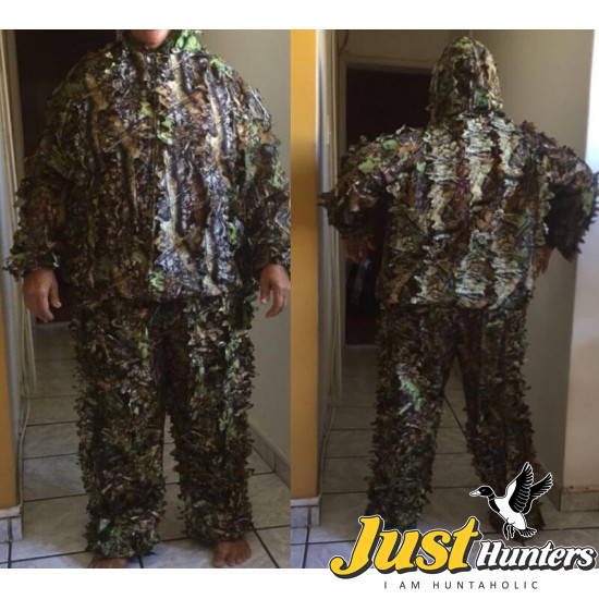 Hunting Ghillie Sniper Suit 3D with Camouflage Leaf 