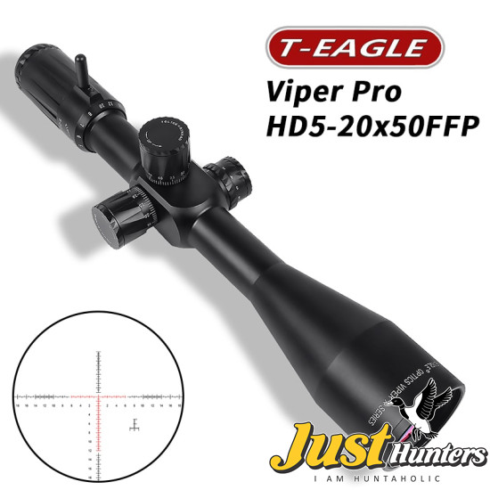 T-EAGLE Viper Pro HD 5-20X50 SF FFP Long Range Rifle Scope