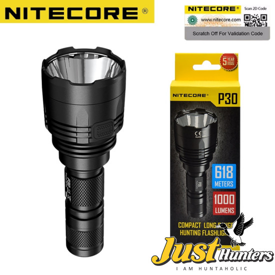 NITECORE New P30 Flashlight CREE XP-L HI V3 LED max 1000LM Distane 618 meter LED