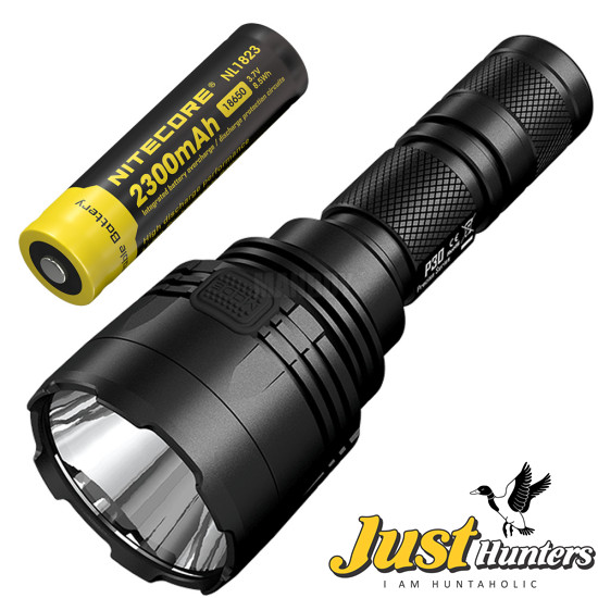 NITECORE P30 HUNTING KIT 1000 Lumens CREE XP-L HI V3 LED WITH I1 Charger+18650 Battery Military Search Flashlight Lantern Box Sets