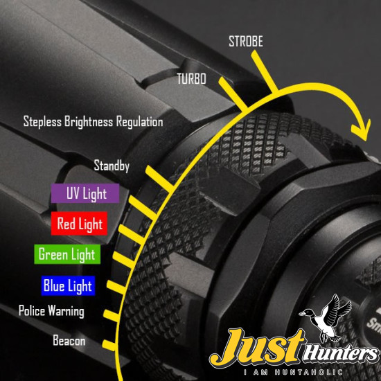 NITECORE SRT7GT 1000 Lumens CREE XP-L HI V3 4 colors UV LED Flashlight