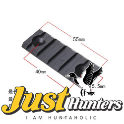 5 Slot Aluminum Keymod Rail 