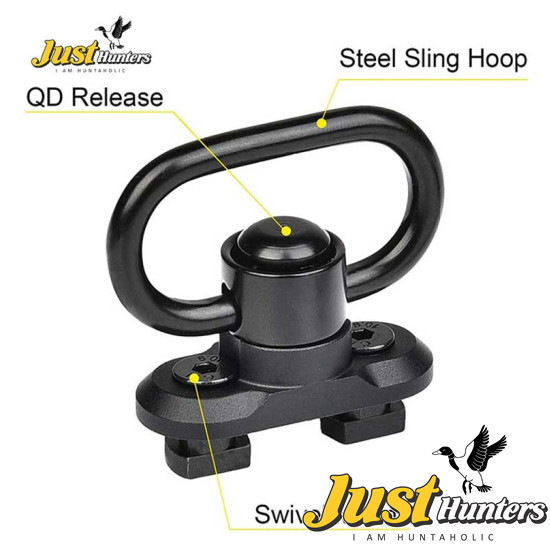 Quick Detach Release QD Sling Swivel Scope M-Lok Sling Mount