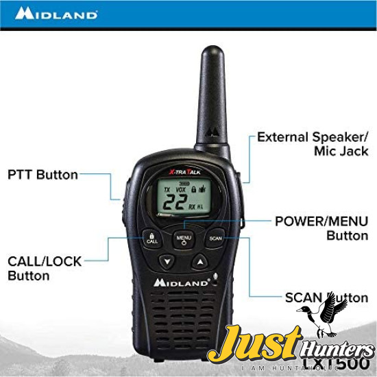 Midland LXT500 VP3 22 Channel FRS Walkie Talkie