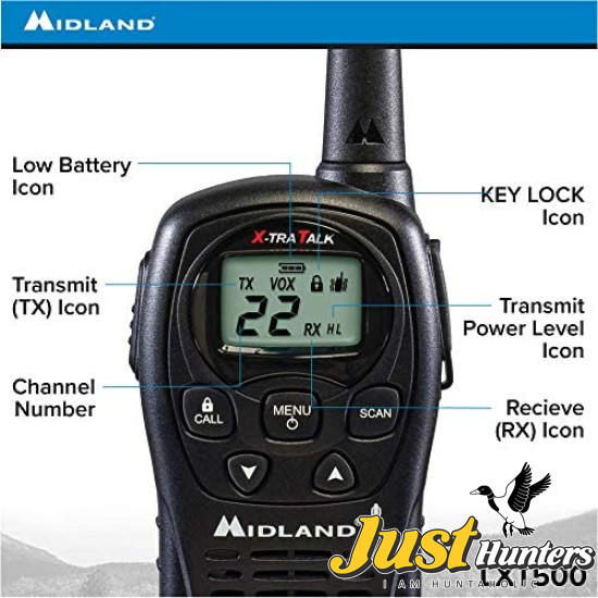 Midland LXT500 VP3 22 Channel FRS Walkie Talkie