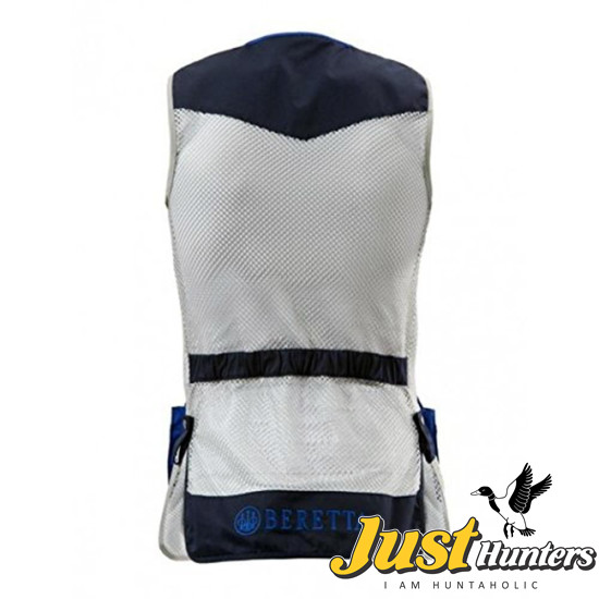 Beretta Shooting Vest Skeet Navy & Silver Clays Trap