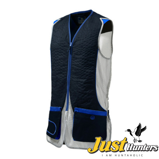 Beretta Shooting Vest Skeet Navy & Silver Clays Trap