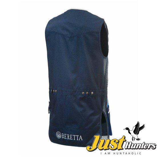 Beretta Silver Pigeon Shooting Skeet Vest In Blue & Navy GT31