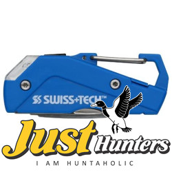 Swiss+Tech Personal Care Tool 7-in-1, Includes Flashlight, Nail File and Cleaner, Tweezers, Carabiner Clip, Scissors, and More