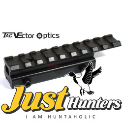 Vector Optics 3/8'' 11mm Dovetail to 7/8'' 21mm Weaver Picatinny Rail Extended Offset Adapter Mount